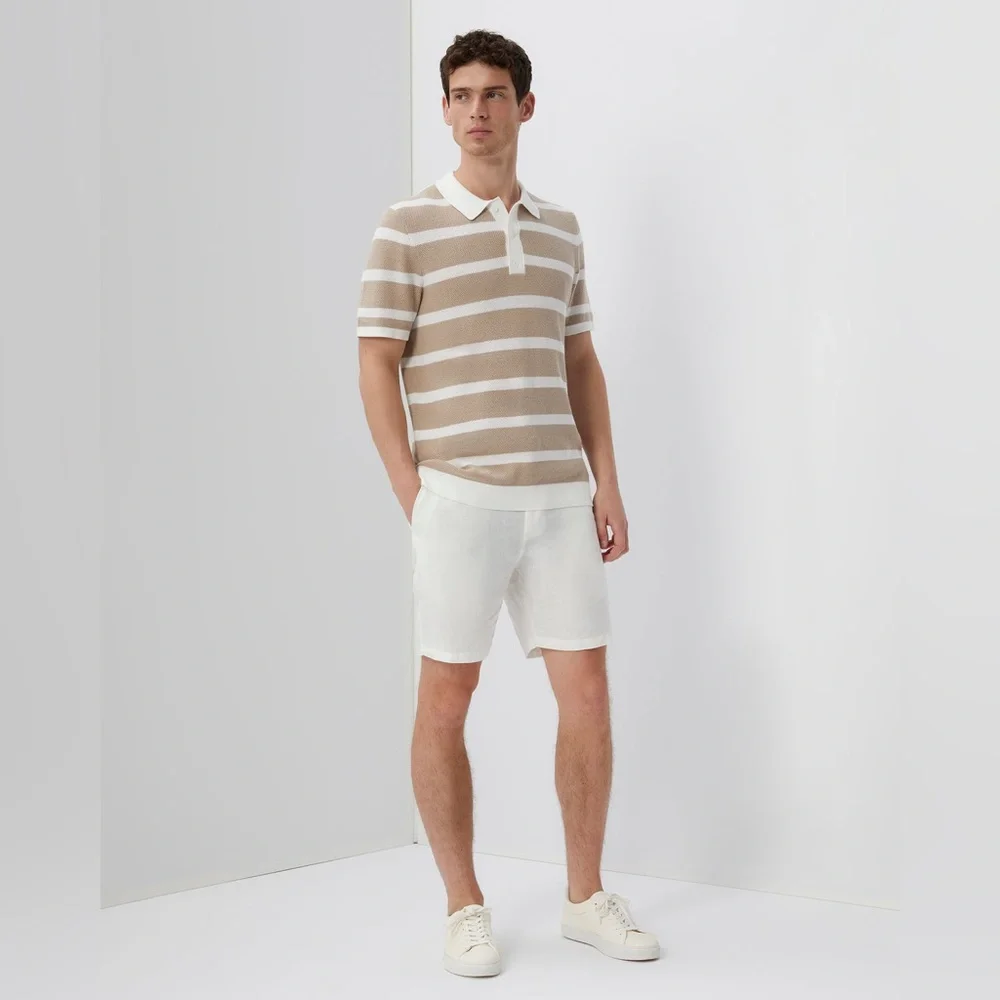 NWT Onia Linen Fixed-Waist Short Size 32